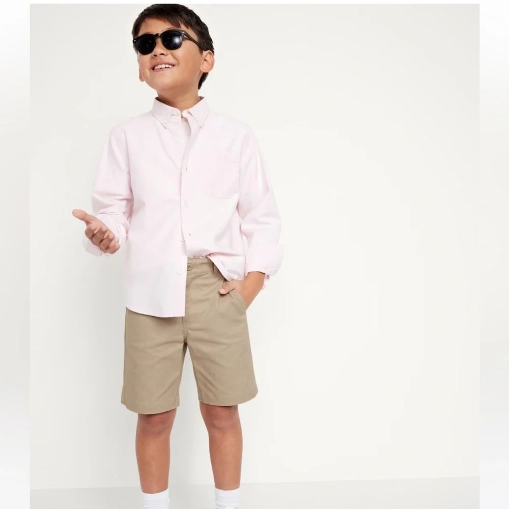 Khaki | Beige | Old Navy Twill School Uniform Shorts for Boys -‎ Size 6